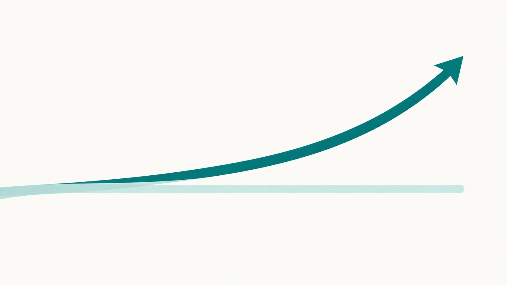 Two paths diverging — one rising in a curve, the other staying flat — illustrating choosing between Chinese learning alternatives.
