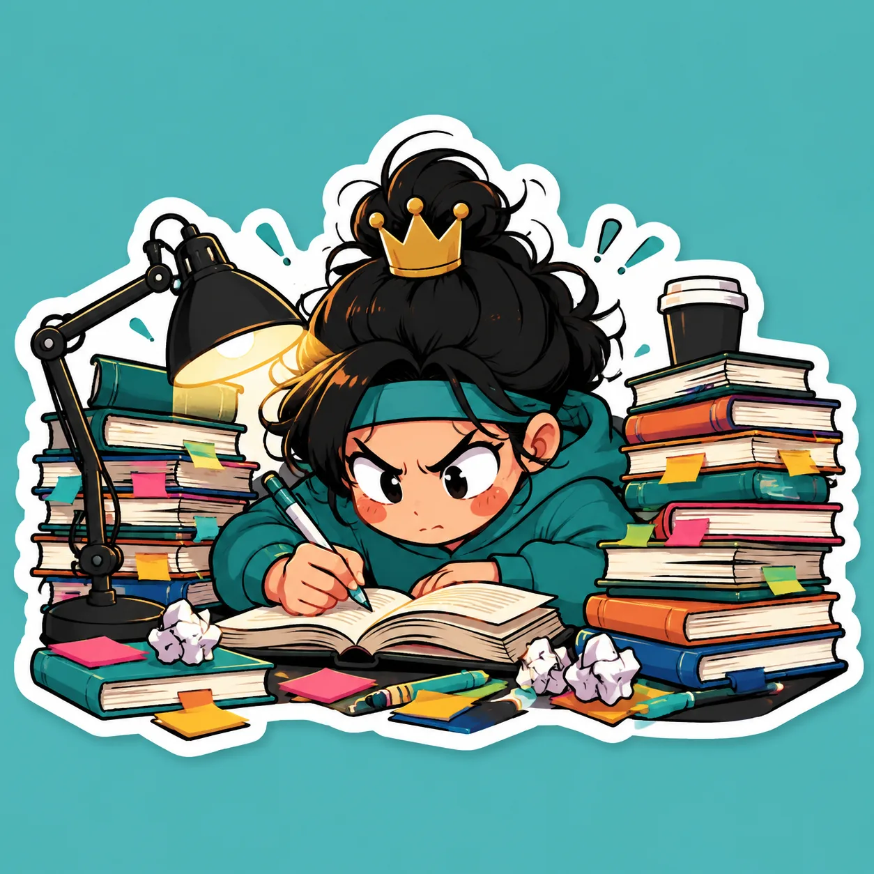 卷王 (juǎn wáng) — The overachiever who out-grinds everyone — staying latest, doing the most, dragging the bar up for the whole team. The champion of 内卷.